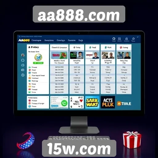 Análise da interface do usuário no aa888.com